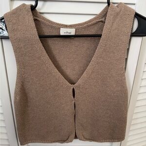 Wilfred Tan Knit Vest